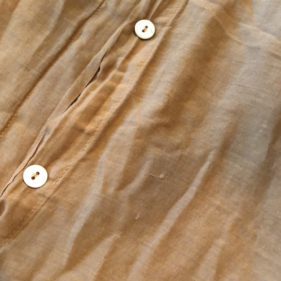 Baci delicate & lightweight button down thin silky cotton long sleeved blouse - Picture 9 of 10